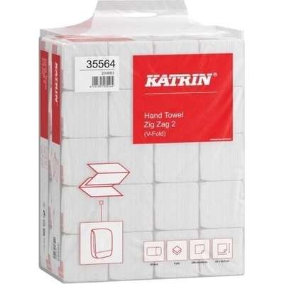 Papírové ručníky skládané Katrin Basic HandyPack Z-Z, 4000 ks 35564
