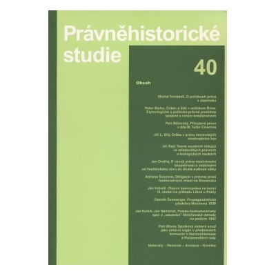 Právněhistorické studie 40