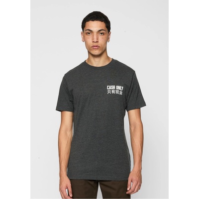 Mister Tee Тениска Cash Only Tee charcoal XXLUB-MT816-00091 - Тъмносив, размер XS