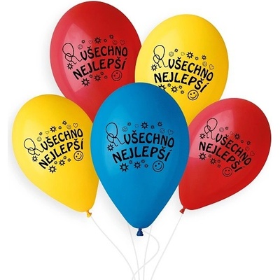Smart Balloons Balónik nafukovacie 10 '' priemer 26cm Všetko najlepšie