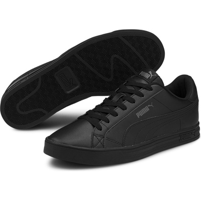 PUMA Мъжки маратонки Puma Smash Vulc 3 Low Mens Trainers - Triple Black