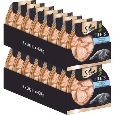 Sheba jemné plátky biela ryba 16 x 60 g