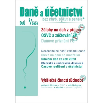 {{P Daně a účetnictví bez chyb, pokut a penále č. 2 / 2024 - Daňové přiznání FO - Poradce s.r.o.