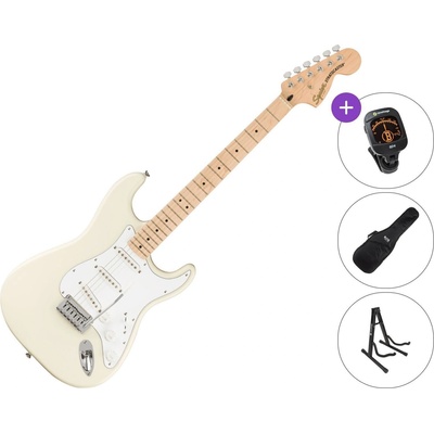 Squier Affinity Series Stratocaster MN WPG SET Olympic White Електрическа китара