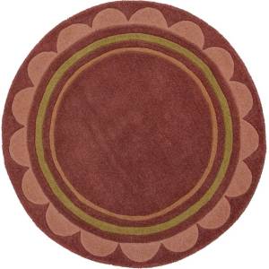 Flair Rugs Бордо ръчно изработен вълнен кръгъл килим ø 120 cm Lois - Flair Rugs (503119382720)