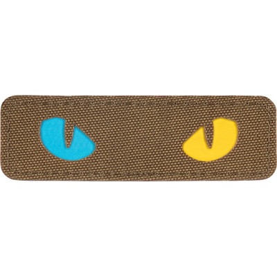 Nášivka M-Tac Cat Eyes - coyote-modrá-žltá