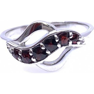 Český Granát Jan Kos jewellery Stříbrný prsten 12096945008