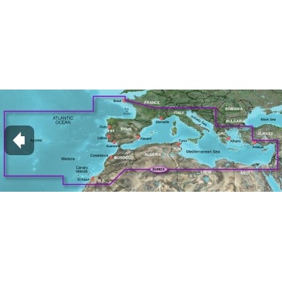 Garmin BlueChart G2 - HXEU802X / Stredozemné more a Ibéria / X - LARGE
