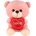 Teddies Мече, седящо със сърце плюш 19 см (00800135)