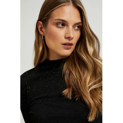 Moodo Черен дамски топ с дълъг ръкав Moodo | Cheren | ЖЕНИ | XS