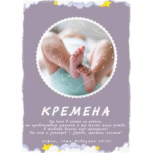 Takedstars Звездна Карта - Детски 8 (Postervramka-39-w1)