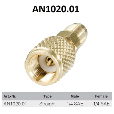 Errecom - Италия Прав адаптер 1/4 SAE (M) x 1/4 SAE (F) ; ERRECOM AN1020.01