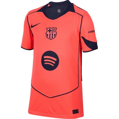 Nike Dri-FIT FC Barcelona Stadium 3rd 2025/26 Kids oranžová