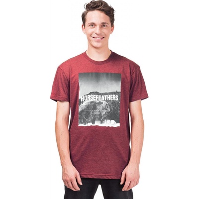 Horsefeathers FAME T shirt HEATHER red