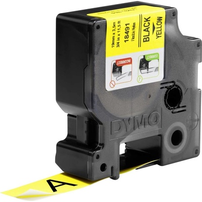 etikety DYMO IND RHINO 18491 Nylon Farba pásky: žltá Farba písma:čierna 19 mm 3.5 m