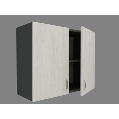 DST Кухненски модул MK-4 dst, 700/800/300, антрацит + бял дъб