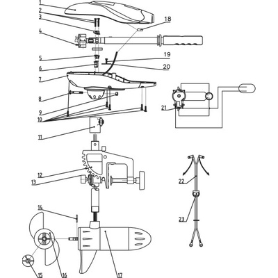Rhino VX Náhradné Diely 22. napájecí kabel VX28 / 34