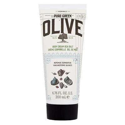 Korres Pure Greek Olive Body Cream Sea Salt hydratační tělový krém s vůní mořské soli 200 ml
