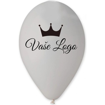 Svet balonku Balónik s logom Sivý 26 cm