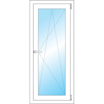 OKNA HNED Plastové okno 50x117 cm bílé otevíravé a sklopné pravé