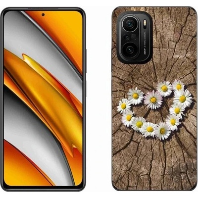 Pouzdro mmCase Gelové Xiaomi Poco F3 - srdce z kopretin