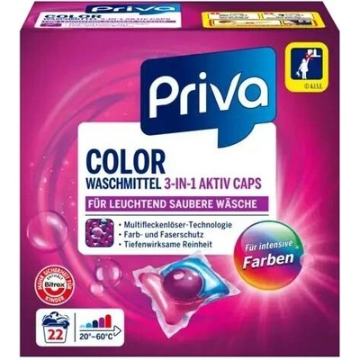 Priva Color 3v1 Aktiv prací kapsle 22 PD