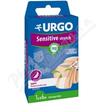 URGO SENSITIVE Citlivá pokožka náplast 1 m x 6 cm NOVÁ