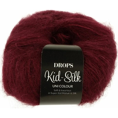 Drops Kid Silk UNI Colour 70 vínová