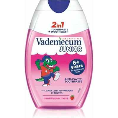 Vademecum 2 in1 Junior + ústna voda 6+ Years 75 ml