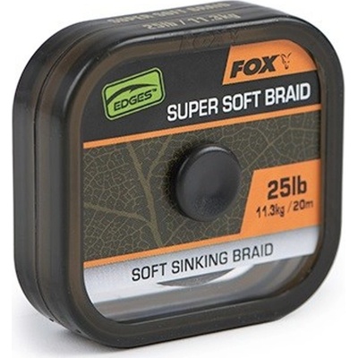 Fox návazcová šňůrka naturals soft braided hooklength 20m - 25lb