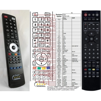 GENERAL ODYS RC57 - съвместимо дистанционно управление на марката General (RC57)