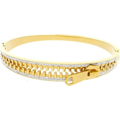 Ewena dámsky náramok Zip Gold LHU244