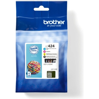 Brother Касети за мастилено струен принтер, Brother Tinte LC424VAL 4er-Pack - Schwarz, Gelb, Cyan, Magenta (LC424VAL)