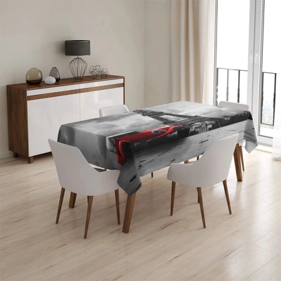 Sablio obrus Eiffelova věž a červené auto 90x90 cm