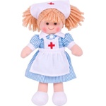 Bigjigs Toys Мека кукла Bigjigs - Нанси, 28 cm (BJD011) - ozone