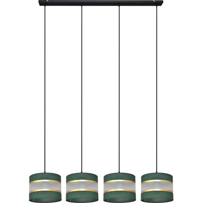 Пендел HELEN 4xE27/15W/230V зелен/златист (HE1555)