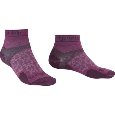 Bridgedale Trail Run Ultralight Zero Merino Sport Low dámske ponožky fialová
