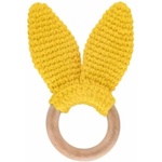 BabyJem Дървена чесалка BabyJem - Amigurumi, Yellow (651)