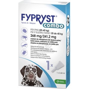 FYPRYST Combo Dog спот он за кучета с тегло от 20 до 40 кг 1 x 2, 68 мл