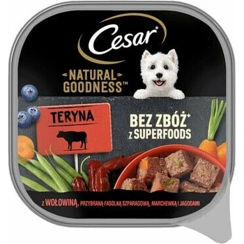 Cesar Natural Goodness hovädzie zelené fazuľky mrkva a čučoriedky 100 g
