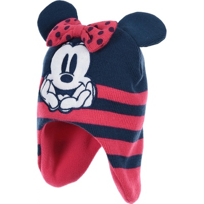 Disney dievčenská čiapka MINNIE BABY tmavo ružová