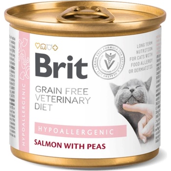 Brit Grain Free Veterinary Diet Hypoallergenic salmon & pea 200 g