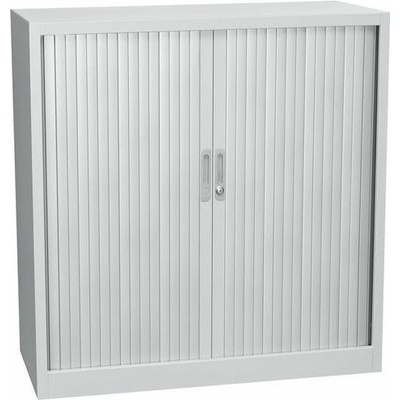 Manutan Expert Kovová skriňa s roletou, 2 police, 105 x 100 x 45 cm