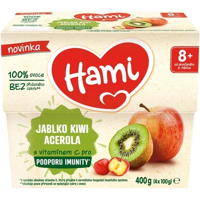 Hami ovocný 100% ovoce jablko kiwi acerola 400 g