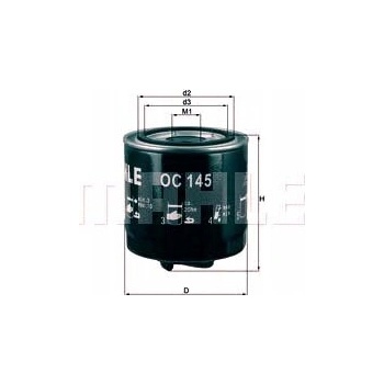 MAHLE OLEJOVÝ FILTER VW ŠKODA MAHLE