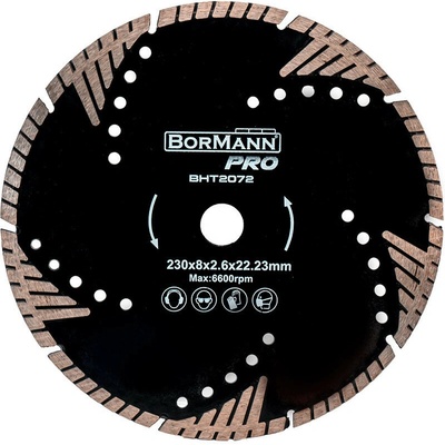 Bormann Pro Diamantový kotúč 230 x 2,6 x 22,2 mm BHT2072
