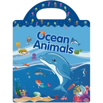 Znovupoužiteľné samolepky pre deti ocean animals