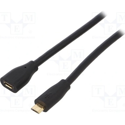 Logilink CU0123 USB 2.0, USB B micro vidlice, USB B micro zásuvka, 2m