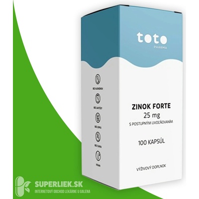 Toto Zinok 15mg + Selén 50µg 100 tabliet