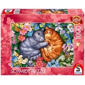 Schmidt Spiele Sleeping Velvet Paws (1000 Pieces)
